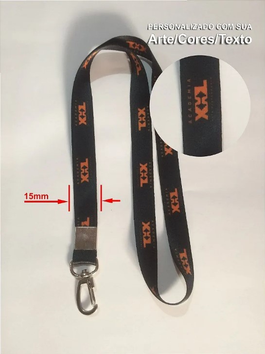 Cordão para crachá com personalização