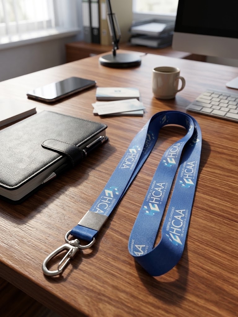 Cordão para crachá para empresas