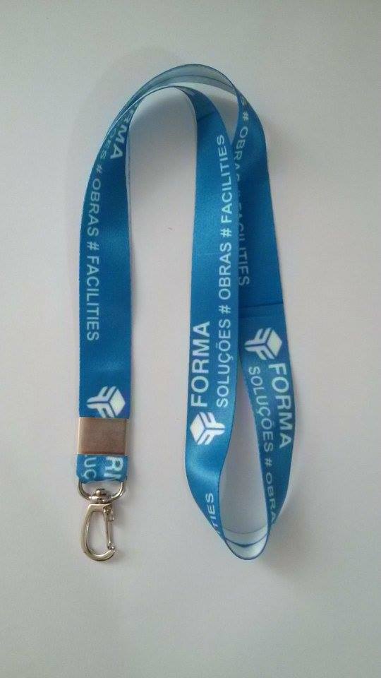 Cordão para crachá personalizado
