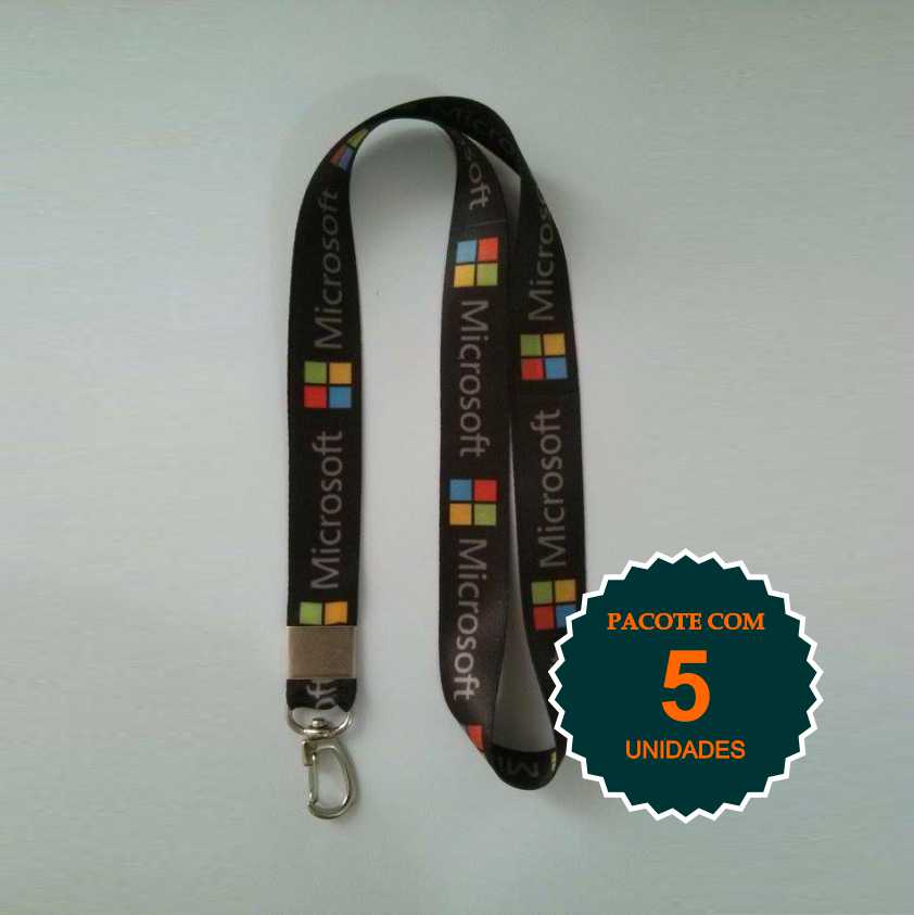 Cordão para crachá personalizado